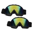 thumbnail image 4 of GOOHOCHY 2 pares de gafas de moto de cross, gafas de motocicleta, gafas de ATV, gafas de motocrós, gafas de esquí, gafas de casco de carreras para hombres y mujeres, 4 of 8