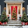 thumbnail image 6 of Christmas Element Prints Door Cover, 35 X 71 inch Xmas Tree Door Banner for Holiday Backdrop Party Supplies, 6 of 6