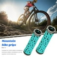thumbnail image 2 of Toudaret Bicycle Handlebars Shock-absorbing Bicycle Grips 1 Pair Ergonomic Non-slip Bicycle Handlebar Grips with Plugs Shock-absorbing for Mountain, 2 of 8