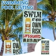 thumbnail image 3 of Funny Pool Rule Sign Swimming Pool Signage Metal Pool Sign for Pool Accessories, 3 of 5