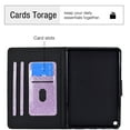 thumbnail image 2 of Dteck Case for Amazon Kindle Fire HD8 10th Generation / HD8 Plus (2020) 8-inch,Magnetic Bling Glitter PU Leather Card Holder Wallet Folio Kickstand Shockproof Cover, Purple, 2 of 6