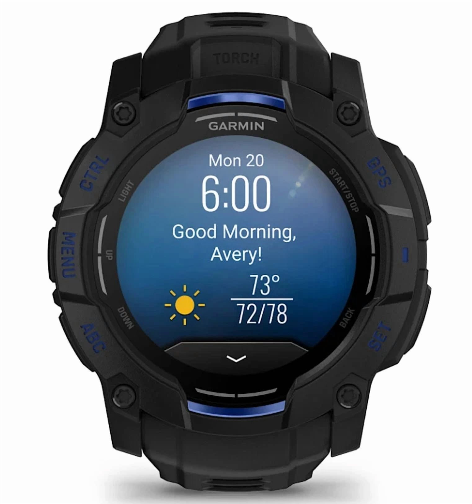 Garmin Instinct 3 Rugged Outdoor GPS Smartwatch – 50mm AMOLED