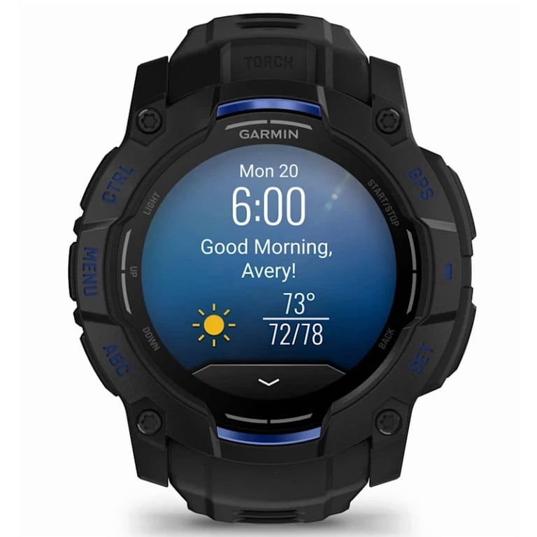 GARMIN インスティクト3 50mm amoled Garmin Instinct 3 Rugged Outdoor GPS Smartwatch – 50mm AMOLED
