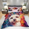 thumbnail image 3 of 3 Pieces Duvet Cover Set West Highland White Terrier Dog 3D Print Bedding 1 Duvet Cover 2 Pillowcases Natural Animals Comforter Sets Soft Breathable for Boys Girls Children ydHon1, 3 of 5