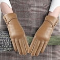 thumbnail image 4 of Huepoe Winter Cycling Gloves for Women - Touchscreen, Windproof, Faux Leather, Cold-Weather, Anti-Slip for Skiing, Running, 4 of 8
