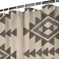 thumbnail image 4 of Extra Long Boho Shower Curtain 72x84 Inches - Vintage Floral & Tropical Leaves Pattern, Waterproof Bohemian Bathroom Decor with 12 Hooks, Tribal Rustic Style, 4 of 5