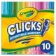 thumbnail image 1 of Marcadores lavables Crayola Clicks 10 colores con puntas retráctiles, 1 of 1