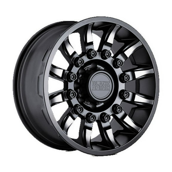 Black Rhino Mission 18X9 8X165.1 -18Et 122.4Cb Matte Black W/ Machined Tinted Spokes Wheel