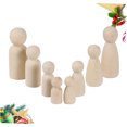 thumbnail image 3 of HEANUJJ 16PCS Natural Wood Figures Child Mannequin For DIY Craft Simple Design Beige, 3 of 8