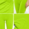 thumbnail image 4 of Miluxas Leggings for Women High Waisted Tummy Control No See-Through Yoga Pants Workout Running Leggings Clearance Green 4(S), 4 of 4