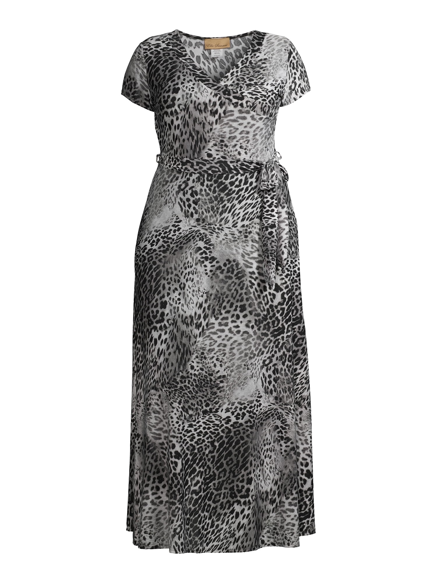 chinese dress ladies Plus Size Short Sleeve Maxi Wrap Dress  2020AVE