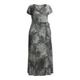 thumbnail image 2 of Ella Samani Plus Size Short Sleeve Maxi Wrap Dress, 2 of 6