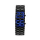 thumbnail image 1 of Sidaley Reloj para hombre LED Sin rostro Accesorio de moda Pareja Amante Amistad Estilo retro Reloj de Cadena de acero Electrónica Luz azul, 1 of 6