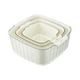 thumbnail image 2 of Juego de 3 lavabos y cestas de drenaje apilables, juego de colador de cocina, multifuncional, duradero, ahorro de espacio, Material PP, ,, 2 of 9