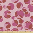 thumbnail image 1 of Abstract Sofa Upholstery Fabric by the Yard, Circles with Random Irregular Streaks in Monotone, Decorative Fabric for DIY and Home Accents, Pink Magenta by Ambesonne, 1 of 5