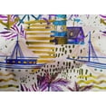 thumbnail image 5 of oneOone Cotton Poplin Lime Green Fabric Ocean Lighthouse Craft Projects Decor Fabric Printed By The Yard 42 Inch Wide, 5 of 6
