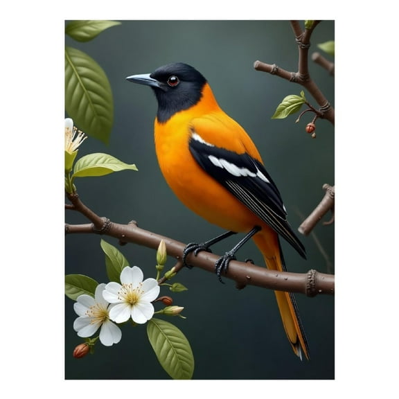 Diamond Art Kits for Adults - Classy Oriole Print No.6 5D Frameless Dimond Painting Kit for Adults Beginner, Round Diamond Kits for Home Wall Decor, Gift for Women