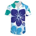 thumbnail image 4 of Short Sleeve Button Shirt Men'S Casual Short Sleeve Shirt Loose Shirt With PocketM, 4 of 5