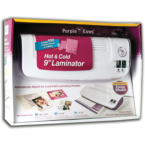 1936 50 Hot Pockets 13-Inch Purple Cows Hot and Cold Laminator New 