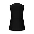 thumbnail image 5 of Womens Tank Top Twist Front Deep V Neck Tanks Sleeveless Peplum Solid Color Tops Casual Elegant Summer Vacation Outfits, 5 of 8