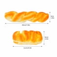 thumbnail image 3 of Simulation Square Bread Shape Squishy for Adults Soft Plastic Sensory Gadget Realistic Pastry Office Desk Accessory Pressure Relief Tool 7.87 Inch 1 Pack, 3 of 6
