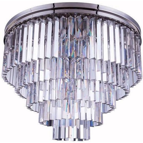 Flush Mount Light Ceiling Fixture SYDNEY Transitional 14-Light Polished EL-1089