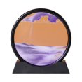 thumbnail image 2 of Moving Sand Art Picture Round Glass 3D Deep Sea Sandscape in Motion Display Flowing Sand Frame Relaxing Desktop Home Office Work Decor, 2 of 6