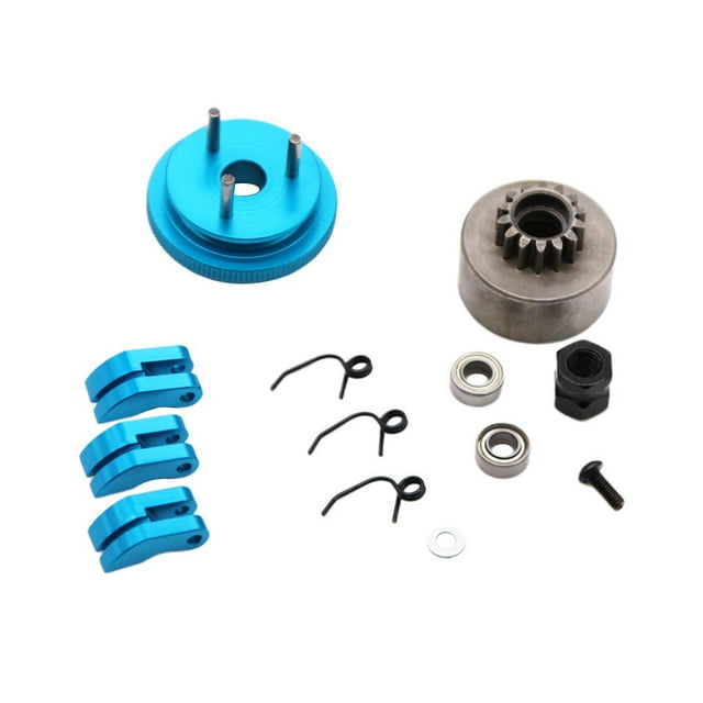 13Pcs / Set Clutch Bell Gear Flywheel Sets Car for HSP HPI Model Parts Blue
