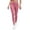 Pink, variant on Tqcoqu High Waist Tummy Control Leggings for Women,Wide Waistband Stretch Full Length Yoga Pants,Solid Color Athletic Casual Leggings