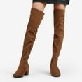 thumbnail image 3 of Dream Pairs Women's Over-The-Knee Boots Chunky Heel Stretch Boots for Sexy Fall Style, 3 of 6