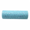 thumbnail image 1 of Rollo de tul con purpurina y lentejuelas de 10 yardas, bobina de malla para decoración de bodas, tutú de 15cm de ancho, suministros para manualidades de fiesta láser de Organza (azul claro), 1 of 8