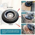 thumbnail image 5 of CHOYCLIT Wood Grinder Disc 125mm, 3 Pieces Grinding Discs for Shaping, Grinding and Cutting. Wheels for Angle Grinder, 5 of 5