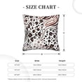 thumbnail image 4 of ZNDUO Square Home Decorative Throw Pillows, Corduroy Vintage Abstract Animal Texture Pattern Couch Pillows, Throw Pillows for Bed, 20"x20", 4 of 8