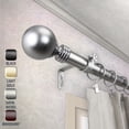 thumbnail image 2 of 1" Dia Giselle Curtain Rod 160-240 inch, Satin Nickel, 2 of 3