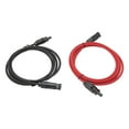 thumbnail image 2 of Solar Power Extension Cablewith Connector Solar Panel PV Cable Black Red Solar Panel Extension Cable with Male and Female Connectors 2m, 2 of 8