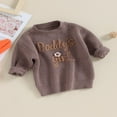 thumbnail image 3 of Letter Embroidery Pullover  Casual and Warm Sweater for Baby Girls, 3 of 9