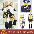 thumbnail image 2 of Hatsune Miku Vocaloid Kagamine Rin Len Traje De Cosplay Para Mujer Hombre Adultos Gemelos Halloween Terno, 2 of 4