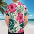 thumbnail image 6 of High Quality Hawaiian Shirts for Men Short Sleeve Aloha Beach Shirt Floral Summer Casual Button Down Shirts Blouses PSIS7V, 6 of 7
