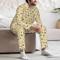 thumbnail image 7 of Fotbe Sea Turtle And Whale Pattern Long Sleeve Pajama Set for Men,Sleepwear Set,2-piece Loungewear Set,Soft PJs Comfy Nightwear with Pockets-Large, 7 of 7