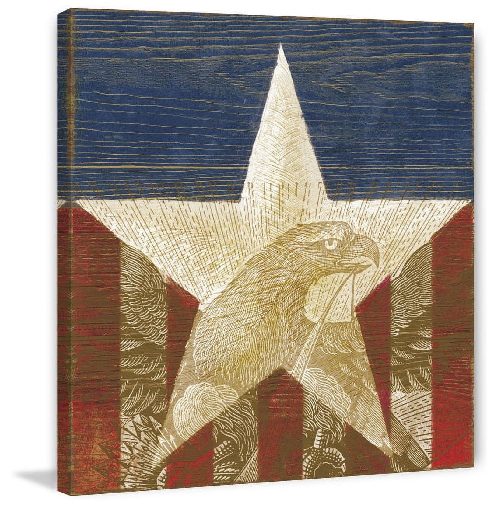 Marmont Hill "Stars and Stripes II" Painting Print on Canvas