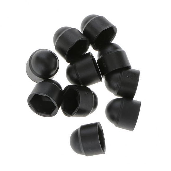 koolsoo 6-4006 Nut Caps , Black, 8 Pcs