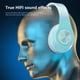 thumbnail image 5 of Auriculares inalámbricos Bluetooth 5.0 Auriculares estéreo | Plegable sobre la oreja con subwoofer | Luz LED | Modos con cable e inalámbricos | 7 horas de juego | Alcance de 10 m | Entrada AUX, 5 of 9