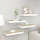 thumbnail image 2 of Estantes Flotantes de Madera de Roble/Blanco Casafoyer para Pared 40x23x4 cm 4 piezas, 2 of 5