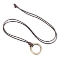 thumbnail image 6 of 2x Braided Leather Cord Necklace for Men Women Vintage Cord Chain Necklace with, 6 of 8