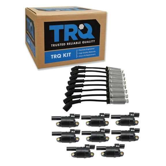 Ignition Coils & Spark Plug Wire Set Kit for GM Truck SUV New ICA65496