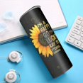 thumbnail image 5 of Sunflower Tumbler 20oz Tumblers with Lid and Straw Insulated Skinny Tumblers Plants Coffee Tumbler Stainless Steel Travel Mug Reusable Cups Thermal Cup for Man Woman white26 600ml (20oz), 5 of 5