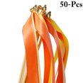thumbnail image 1 of Bangcool 50PCS Ribbon Wands Decorative Colorful Ribbon Sticks Wedding Party Favors, 1 of 2