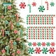 thumbnail image 2 of Bastón de plástico con temática de caramelo para decoración del hogar, adornos navideños para árbol de Navidad, 40 piezas, rojo y verde, suministros para fiestas navideñas, 2 of 4