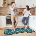 thumbnail image 6 of SKYSONIC Snowflake 2 Pieces Kitchen Rug Cushioned Anti-Fatigue Kitchen Rugs Set for Home Office Laundry,19.7" x 27.6"+19.7" x 47.2", 6 of 7