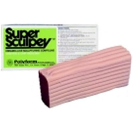 Sculpey Super Non-Toxic Semi-Transparent Polymer Clay - 1 Lbs. - Beige Pink
